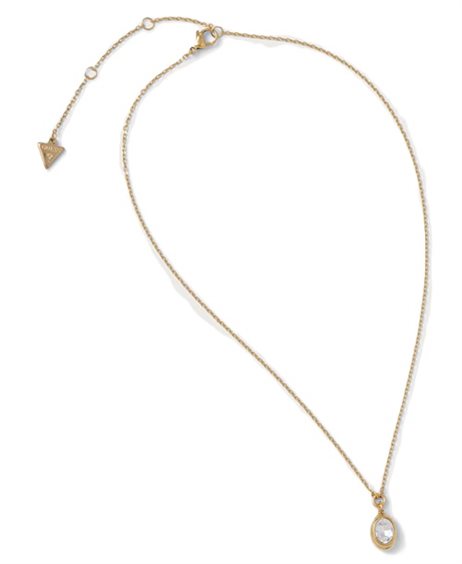 Necklace Guess Woman in Steel Cristallo JUBN06 314JW YG - JUBN06 314JW YG
